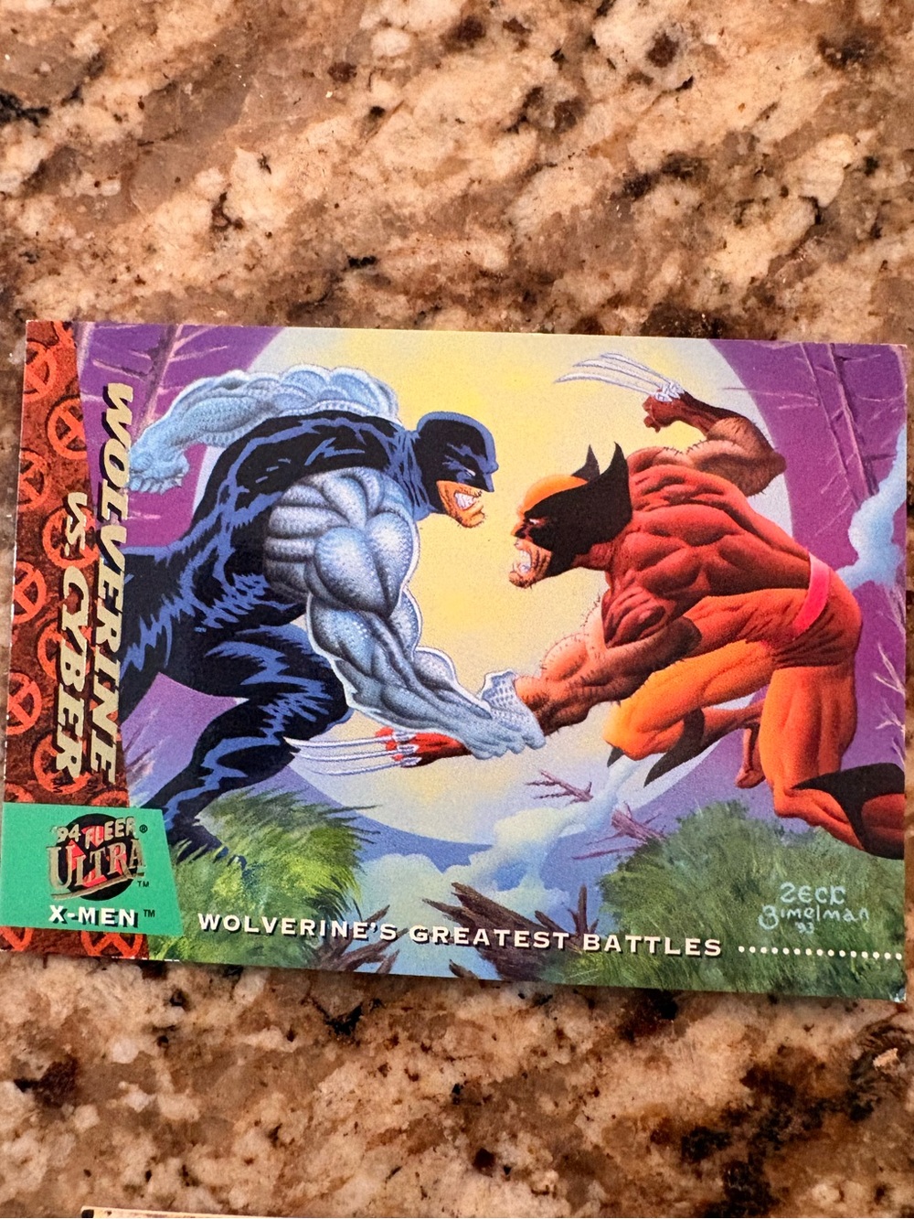 1990‘s Assorted Colorful Comic Trading Cards - 9pc Set
